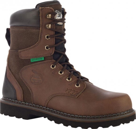 Georgia | Men's Brookville Steel Toe Waterproof Work-Dark Brown