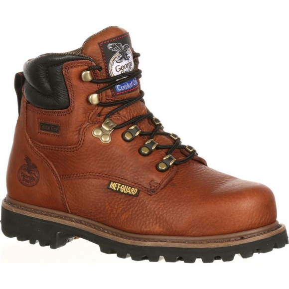 Georgia | Men's Hammer Internal Metatarsal Steel Toe Work-Briar Brown