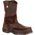 Georgia | Men's Athens Waterproof Wellington Work-Brown