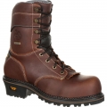 Georgia | Men's AMP LT Logger Composite Toe Waterproof Work-Brown