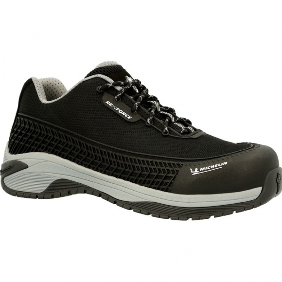 Georgia | Men's MICHELIN Latitude Tour Alloy Toe Athletic Work Shoe-Black Grey