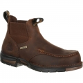 Georgia | Men's Athens Chelsea Waterproof Work-Dark Brown