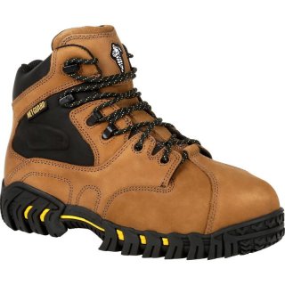 Georgia | Men's Michelin Steel Toe Internal Met Guard Work-Brown