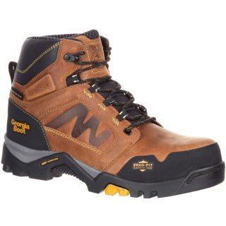 Georgia | Men's Amplitude Composite Toe Waterproof Work-Trail Crazy Horse