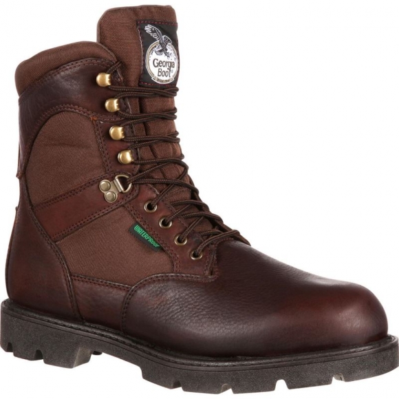 Georgia | Men's Homeland Waterproof 600G Insulated Work-Brown