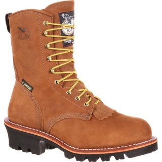 Georgia | Men's Steel Toe GORE-TEX Waterproof 400G Insulated Logger-Worn Saddle