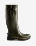 Hunter | Men's Balmoral Adjustable 3mm Neoprene Rain Boots-Dark Olive | Canada Outlet