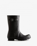 Hunter | Men's Original Short Rain Boots-Black | Canada Outlet