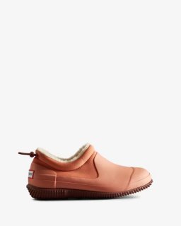 Hunter | Women's Insulated Vegan Shearling Shoe-Rough Pink/Muted Berry | Canada Outlet