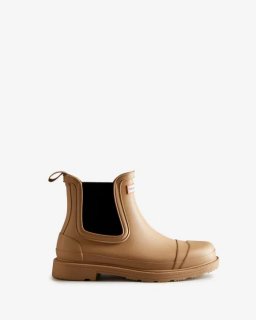 Hunter | Women's Commando Chelsea Boots-Tawny Brown | Canada Outlet