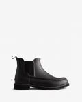 Hunter | Men's Refined Moc Toe Chelsea Boots-Black | Canada Outlet