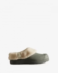 Hunter | Women's Play Vegan Shearling Insulated Clogs-Urban Grey | Canada Outlet