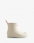 Hunter | Women's Play Vegan Shearling Insulated Short Rain Boots-White Willow | Canada Outlet