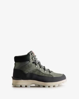 Hunter | Men's Explorer Insulated Lace-Up Commando Boots-Urban Grey/Xray Navy | Canada Outlet