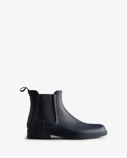 Hunter | Men's Refined Slim Fit Chelsea Boots-Navy | Canada Outlet