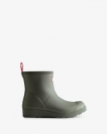 Hunter | Women's Play Vegan Shearling Insulated Short Rain Boots-Urban Grey | Canada Outlet