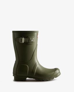 Hunter | Women's Original Short Rain Boots-Olive Leaf | Canada Outlet