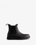 Hunter | Women's Commando Chelsea Boots-Black | Canada Outlet