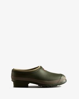 Hunter | Men's Gardener Clogs-Dark Olive/Clay | Canada Outlet