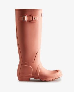 Hunter | Women's Original Tall Rain Boots-Rough Pink | Canada Outlet