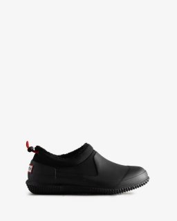 Hunter | Women's Insulated Vegan Shearling Shoe-Black | Canada Outlet