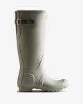 Hunter | Women's Tall Back Adjustable Rain Boots-Ice Grey/Urban Grey | Canada Outlet