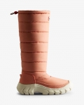 Hunter | Women's Intrepid Insulated Tall Snow Boots-Rough Pink/White Willow | Canada Outlet