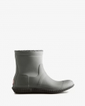 Hunter | Men's Insulated Roll Top Vegan Shearling Boots-Tundra Grey/Docker Grey | Canada Outlet