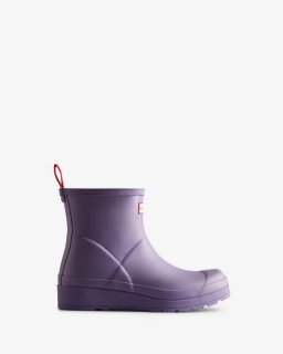 Hunter | Women's Play Short Rain Boots-Iridescent Purple | Canada Outlet