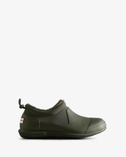 Hunter | Women's Insulated Vegan Shearling Shoe-Dark Olive | Canada Outlet