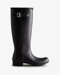 Hunter | Women's Tour Foldable Tall Rain Boots-Black | Canada Outlet