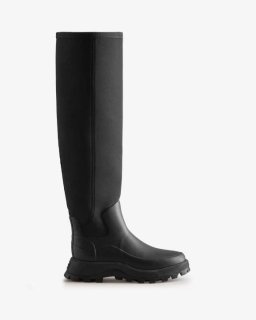 Hunter | Women's City Explorer Tall Neoprene Boots-Black | Canada Outlet