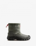 Hunter | Men's Intrepid Insulated Short Snow Boots-Urban Grey/Black | Canada Outlet