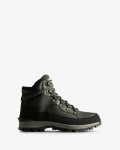 Hunter | Men's Explorer Insulated Lace-Up Leather Commando Boots-Olive/Black | Canada Outlet