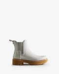 Hunter | Women's Refined Stitch Detail Chelsea Boots-Spurrey White | Canada Outlet