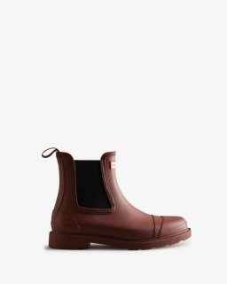 Hunter | Women's Commando Chelsea Boots-Muted Berry | Canada Outlet