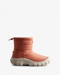 Hunter | Women's Intrepid Insulated Short Snow Boots-Rough Pink/White Willow | Canada Outlet