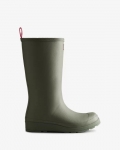 Hunter | Women's Play Vegan Shearling Insulated Tall Rain Boots-Urban Grey | Canada Outlet