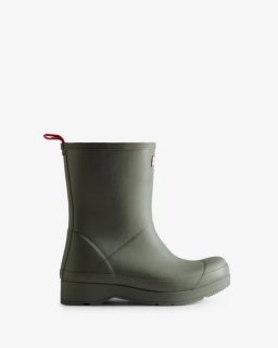 Hunter | Men's Play Vegan Shearling Insulated Mid-Height Rain Boots-Urban Grey | Canada Outlet