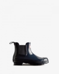 Hunter | Women's Original Gloss Chelsea Boots-Navy | Canada Outlet