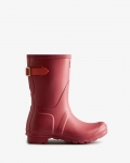 Hunter | Women's Short Back Adjustable Rain Boots-Glenmore Rose/Sun-Cup Orange | Canada Outlet