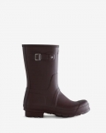 Hunter | Men's Original Short Rain Boots-Ruskea Brown | Canada Outlet