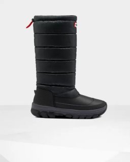 Hunter | Women's Insulated Tall Snow Boots-Black | Canada Outlet