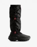 Hunter | Women's Wanderer Insulated Tall Slouch Snow Boots-Black | Canada Outlet