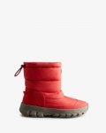 Hunter | Women's Insulated Short Snow Boots-Red Chill | Canada Outlet