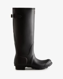 Hunter | Women's Tall Back Adjustable Rain Boots-Black | Canada Outlet