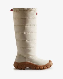 Hunter | Women's Intrepid Insulated Tall Snow Boots-White Willow/Gum | Canada Outlet