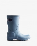 Hunter | Women's Short Back Adjustable Rain Boots-Bouvet Blue/Balder Blue | Canada Outlet