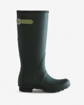 Hunter | Women's Tall Back Adjustable Rain Boots-Maa Green/Wild Green | Canada Outlet