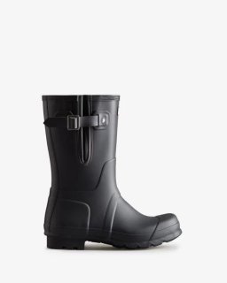 Hunter | Men's Short Side Adjustable Rain Boots-Slate Grey | Canada Outlet